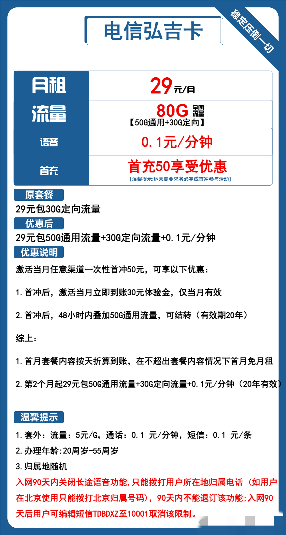 电信卡29元永久套餐大揭秘！长期资费、固定月租、500M黄金网速（流量卡合集）